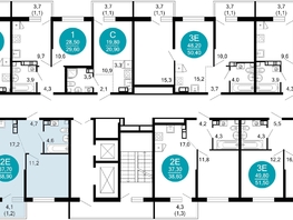 Продается 1-комнатная квартира ЖК Флора, 4 этап, 38.9 м², 13579990 рублей