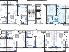 Продается 1-комнатная квартира ЖК Облака-3, дом 1, 34.2 м², 7606080 рублей