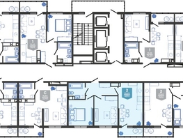 Продается 2-комнатная квартира ЖК Облака-3, дом 1, 49.9 м², 9181600 рублей