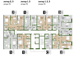 Продается 2-комнатная квартира ЖК DOGMA PARK (Догма парк), литера 2, 58.8 м², 9119880 рублей