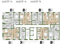 Продается 2-комнатная квартира ЖК DOGMA PARK (Догма парк), литера 3, 58.8  м², 9043440 рублей