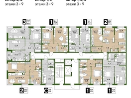 Продается 2-комнатная квартира ЖК DOGMA PARK (Догма парк), литера 3, 58.6  м², 8930640 рублей