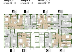 Продается 1-комнатная квартира ЖК DOGMA PARK (Догма парк), литера 3, 47  м², 7755000 рублей