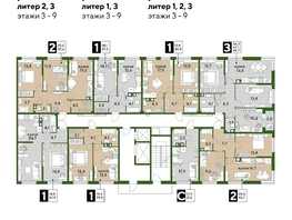 Продается 2-комнатная квартира ЖК DOGMA PARK (Догма парк), литера 3, 58.9  м², 8811440 рублей