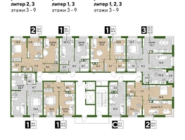 Продается 3-комнатная квартира ЖК DOGMA PARK (Догма парк), литера 9, 69.4  м², 9702120 рублей