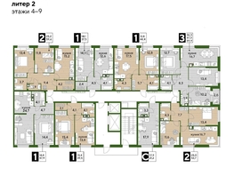 Продается 3-комнатная квартира ЖК DOGMA PARK (Догма парк), литера 10, 69.4  м², 9688240 рублей