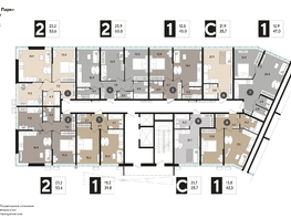Продается 1-комнатная квартира ЖК DOGMA PARK (Догма парк), литера 13, 42.3 м², 7668990 рублей