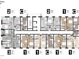 Продается 1-комнатная квартира ЖК DOGMA PARK (Догма парк), литера 16, 41.4  м², 6629465 рублей