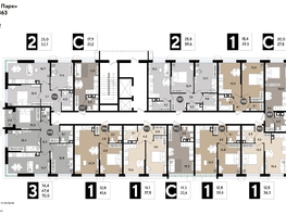 Продается 1-комнатная квартира ЖК DOGMA PARK (Догма парк), литера 16, 41.6 м², 6641108 рублей