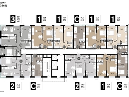 Продается 3-комнатная квартира ЖК DOGMA PARK (Догма парк), литера 17, 68.5  м², 9795500 рублей