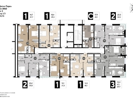 Продается 1-комнатная квартира ЖК DOGMA PARK (Догма парк), литера 19, 38.7  м², 6907951 рублей