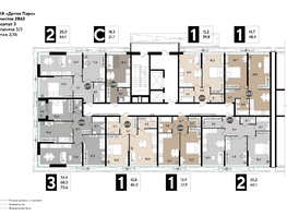Продается 1-комнатная квартира ЖК DOGMA PARK (Догма парк), литера 19, 47.9 м², 7788540 рублей