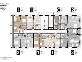 Продается 1-комнатная квартира ЖК DOGMA PARK (Догма парк), литера 20, 39.5  м², 6007792 рублей