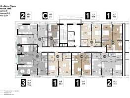 Продается 1-комнатная квартира ЖК DOGMA PARK (Догма парк), литера 20, 45  м², 6906060 рублей