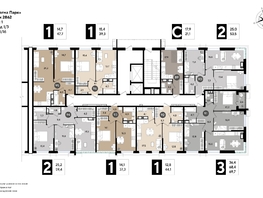 Продается 2-комнатная квартира ЖК DOGMA PARK (Догма парк), литера 18, 59.4  м², 8057492 рублей