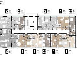 Продается 1-комнатная квартира ЖК DOGMA PARK (Догма парк), литера 18, 42.7  м², 6933883 рублей