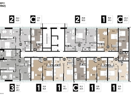 Продается 1-комнатная квартира ЖК DOGMA PARK (Догма парк), литера 18, 41.4  м², 6714666 рублей