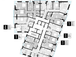 Продается 3-комнатная квартира ЖК Парк Победы 2, литера 21, 94.3 м², 13418890 рублей