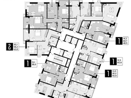 Продается 3-комнатная квартира ЖК Парк Победы 2, литера 21, 94.3 м², 13286870 рублей