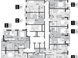 Продается 3-комнатная квартира ЖК Парк Победы 2, литера 21, 79.4 м², 12211720 рублей
