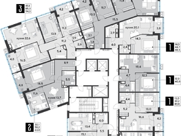 Продается 2-комнатная квартира ЖК Парк Победы 2, литера 28, 63 м², 10143000 рублей