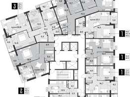 Продается 1-комнатная квартира ЖК Парк Победы 2, литера 28, 48.8 м², 8422880 рублей