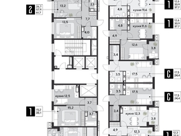 Продается 3-комнатная квартира ЖК Парк Победы 2, литера 28, 84.9 м², 12811410 рублей
