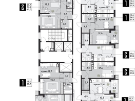 Продается 3-комнатная квартира ЖК Парк Победы 2, литера 28, 85.1 м², 12833080 рублей