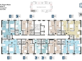 Продается 2-комнатная квартира ЖК Порто-Ново, литера 5, 57.5  м², 9016000 рублей