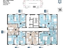 Продается 2-комнатная квартира ЖК Порто-Ново, литера 6, 49.2  м², 8698167 рублей