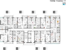 Продается 3-комнатная квартира ЖК Рекорд 2, литера 1, 88.1  м², 17258790 рублей