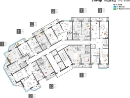 Продается 2-комнатная квартира ЖК Рекорд 2, литера 2, 60.1  м², 12657060 рублей