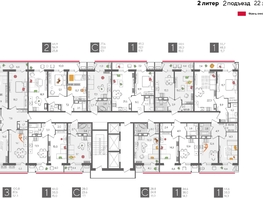 Продается 1-комнатная квартира ЖК Рекорд 2, литера 2, 44  м², 9710800 рублей
