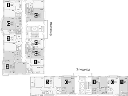 Продается 2-комнатная квартира ЖК Самолет, литера 55, 59.1  м², 9686490 рублей