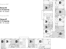 Продается 2-комнатная квартира ЖК Самолет, литера 52, 60.8  м², 9813120 рублей