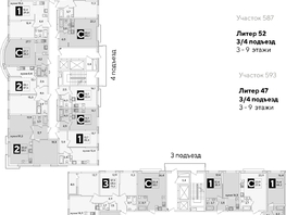 Продается 2-комнатная квартира ЖК Самолет, литера 52, 61.1  м², 10179260 рублей