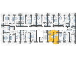 Продается 1-комнатная квартира ЖК Небо, литера 5, 42.1 м², 7753680 рублей
