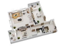 Продается 2-комнатная квартира ЖК Золотой Берег, литер 3, 97.37 м², 17039750 рублей