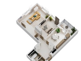 Продается 2-комнатная квартира ЖК Золотой Берег, литер 3, 65.84  м&sup2;, 13095576 рублей