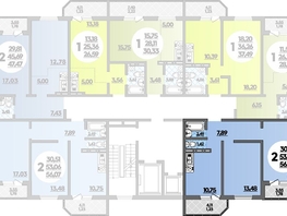 Продается 2-комнатная квартира ЖК Восточный, литера 30, 56.07 м², 8346507 рублей