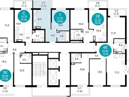 Продается 1-комнатная квартира ЖК Лестория, дом 5, 28.6 м², 12761320 рублей