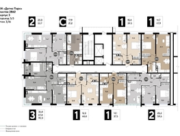 Продается 1-комнатная квартира ЖК DOGMA PARK (Догма парк), литера 19, 47.3  м², 7709900 рублей