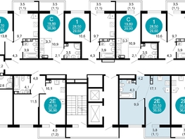 Продается 1-комнатная квартира ЖК Флора, 4 этап, 36.6 м², 12480600 рублей