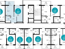 Продается 1-комнатная квартира ЖК Лестория, дом 1, 36.2 м², 15468260 рублей