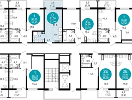 Продается 1-комнатная квартира ЖК Лестория, дом 2, 22.5  м², 12604500 рублей