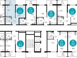 Продается 1-комнатная квартира ЖК Лестория, дом 2, 31.4  м², 16114480 рублей