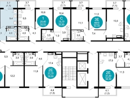 Продается 2-комнатная квартира ЖК Лестория, дом 3, 42.4  м², 22234560 рублей