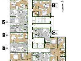 Продается 2-комнатная квартира ЖК DOGMA PARK (Догма парк), литера 22, 58.8  м², 8004327 рублей