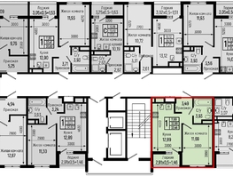 Продается 1-комнатная квартира ЖК Botanica Hills (Ботаника Хилс), лит 1, 33.46 м², 10737000 рублей