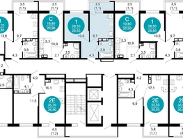 Продается 1-комнатная квартира ЖК Флора, 4 этап, 29.6 м², 11153280 рублей